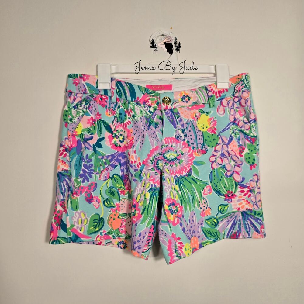Lilly Pulitzer Size 6 Shorts Women's Jayne Knit Me and My Zesty Shorts